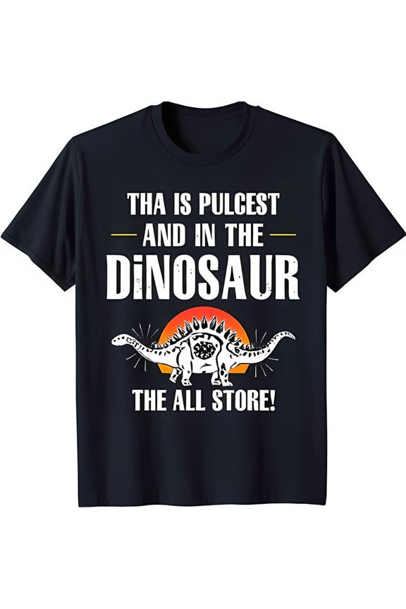 Dark Blue T-Shirt with Sunset Graphic Fun & Unique Design