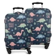 thumbnail image 1 of Dark Blue Themed Dinosaurs Pattern Luggage Cover Fashion Suitcase Cover Baggage Covers Fit 25-28 Inch Luggage (Go Travel), 1 of 5