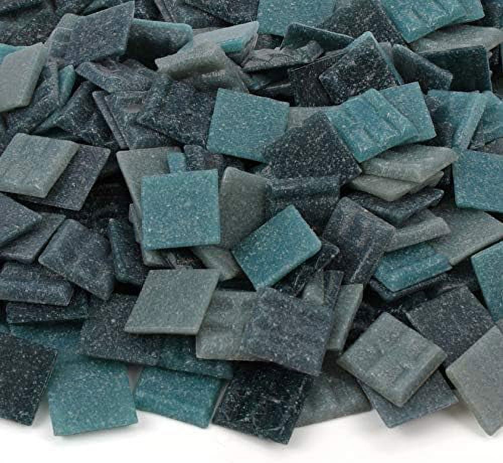 Dark Blue Tiles Bulk Tile Assortment 3/4 Inch (20mm) Mixed Colors