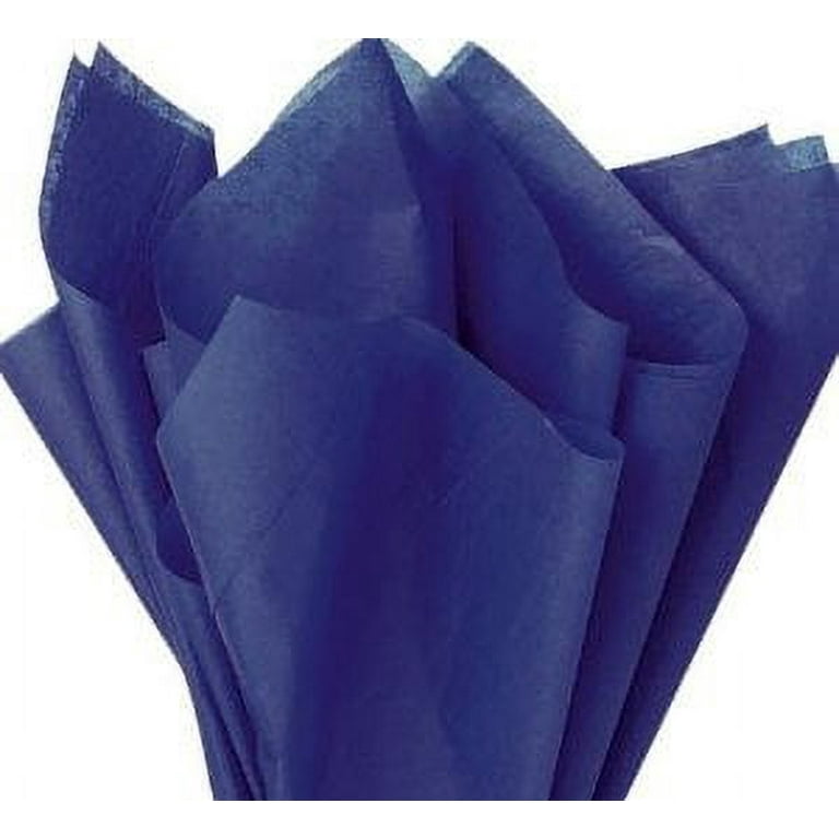 Dark Blue Tissue Paper 20 Inch X 30 Inch Sheets Premium Gift Wrap Paper