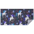 thumbnail image 1 of Dark Blue Unicorn Floral Pattern Rectangle Tablecloth 60"x120",Waterproof Polyester Rectangle Table Cloth, Wipeable Spillproof Polyester Tablecloth for Dining, Camping, Indoor and Outdoor, 1 of 6