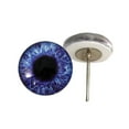 thumbnail image 1 of Dark Blue Voilet Glass Eyes on Wire Pin Posts, 1 of 3