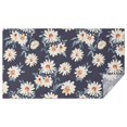 thumbnail image 1 of Dark Blue White Flower Pattern Rectangle Tablecloth 60"x102",Waterproof Polyester Rectangle Table Cloth, Wipeable Spillproof Polyester Tablecloth for Dining, Camping, Indoor and Outdoor, 1 of 6