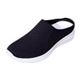 thumbnail image 1 of Dark Blue Womens Breathable Lightweight Wedge Heel Shoes For Spring And Summer Casual Outdoor Leisure All Match Comfortable Plus Size Footwear Size 44, 1 of 6