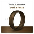 thumbnail image 1 of Dark Bronze Breathable Silicone Ring For Men 6mm Bandwidth, 1 of 3