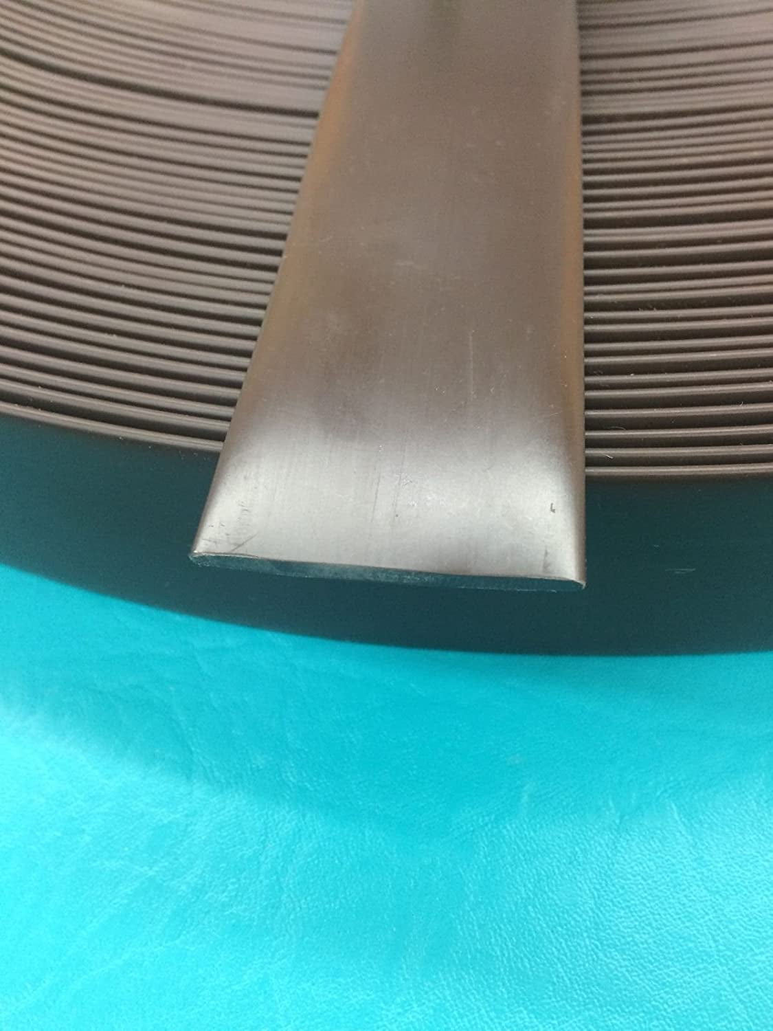 Dark Brown 1.5" Wide 20' Length Chair Vinyl Strap Strapping For Patio