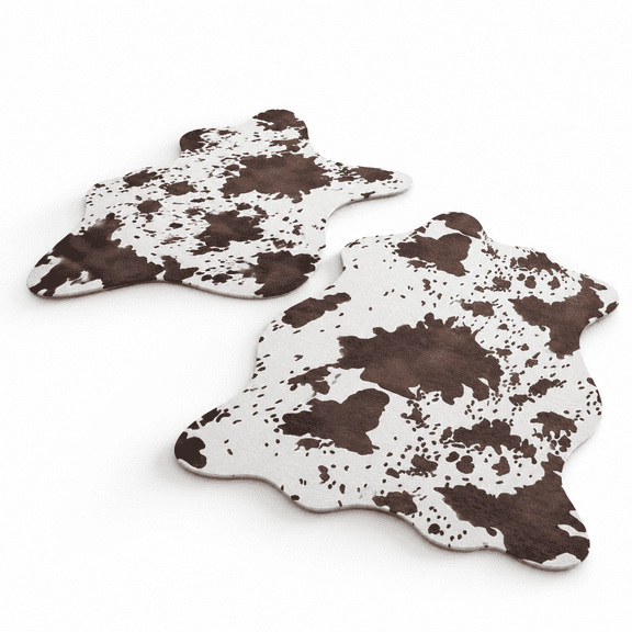 Dark Brown 50 Count Western Cow Print Disposable Paper Table Place Mats