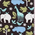 thumbnail image 1 of Dark Brown Animal Print Cotton, Fabric Sold By the Yard, 1 of 1