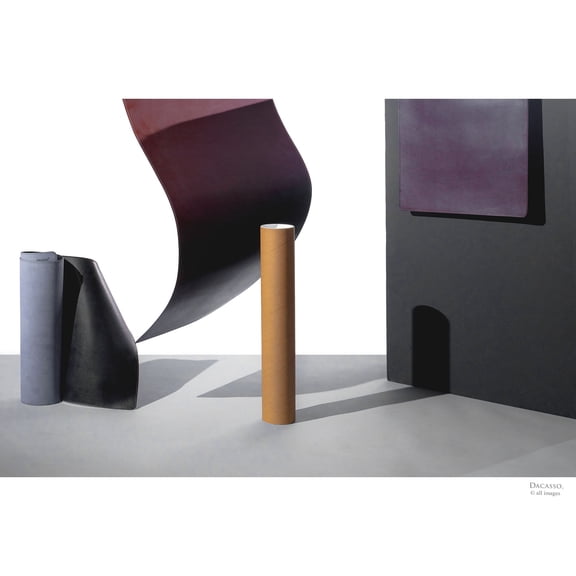 Black Bonded Leather 36" x 17" Desk Mat/Desk Pad - No Core Rollable