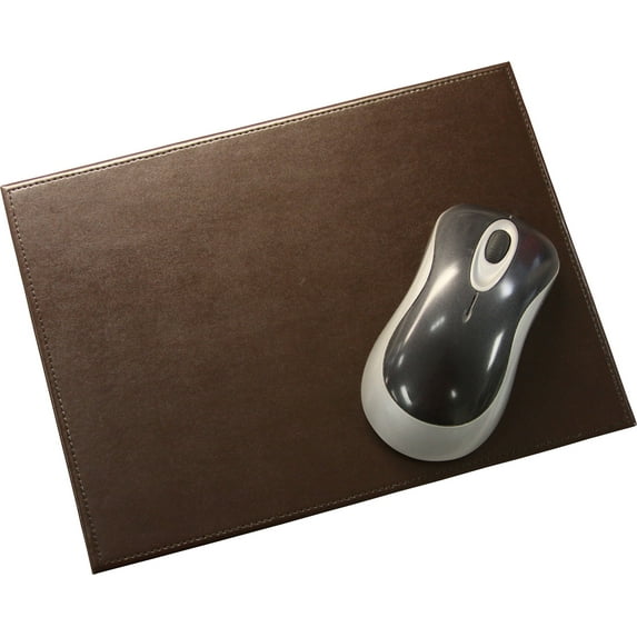 Dark Brown Bonded Leather Mouse Pad