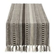 thumbnail image 1 of DII Braided Stripe Jacquard Fringe Table Runner, 1 of 4