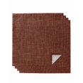 thumbnail image 1 of Dark Brown Cloth Napkins Set of 4 Reusable Dinner Napkins, Vintage Country Monochrome Chocolate Color Cocktail Napkin Washable Table Napkins for Wedding/Holiday Party/Baby Shower 20"x20", 1 of 7