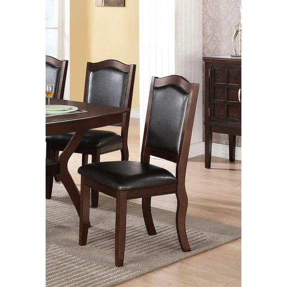 Dark Brown Dining Chairs with Upholstered Seat / Create a Cozy Dining Space