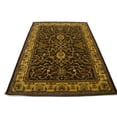 thumbnail image 1 of Dark Brown Floral Modern 8X11 Oriental Hand-Tufted Rug, 1 of 11