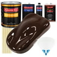 thumbnail image 1 of Dark Brown Gallon URETHANE BASECOAT CLEARCOAT Car Auto Paint FAST Kit, 1 of 5