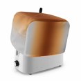 thumbnail image 1 of Dark Brown Grey Ombre Toaster Cover 2 Slice, Modern Abstract Art Gradient Dustproof Bakeware Oven Protector with Top Hook, Waterproof Small Kitchen Appliance Toasters Dust Cover, 12"x7.5"x8", 1 of 9