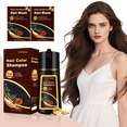 thumbnail image 1 of Dark Brown Hair Dye Shampoo, 3 in 1 Natural Color for Men & Women, Para Canas, Long-Lasting 100% Gray Hair Coverage, 16.9 Fl Oz, 1 of 8