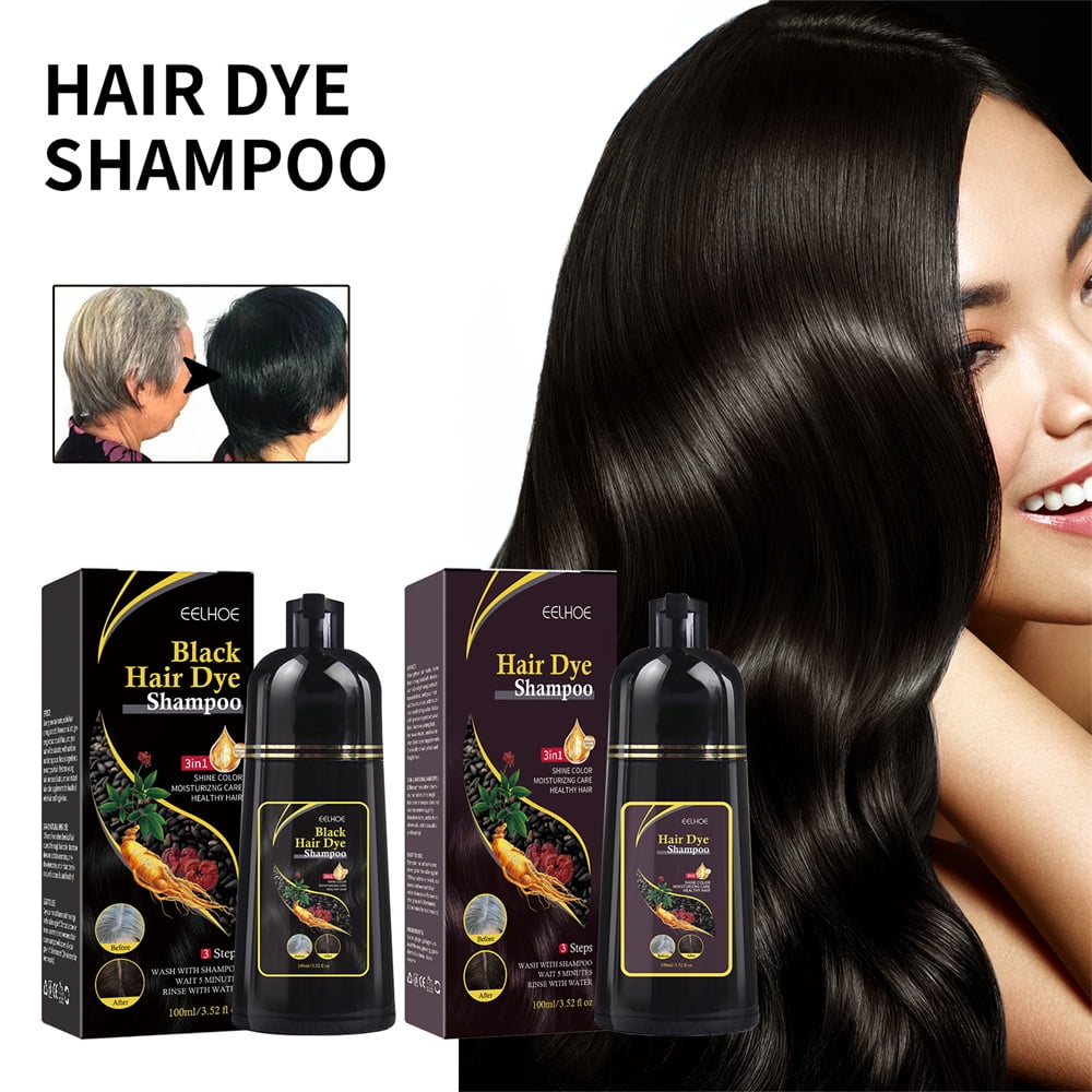 Dark Brown Hair Dye Shampoo for Women Hair Color Shampoo Gray Hair For
