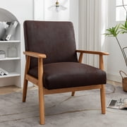 Dark Brown Leather - Look Chair | Suitable for Relaxing Spaces | Sturdy and Comfortable Seating
