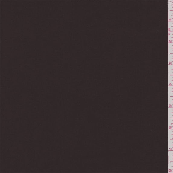 Dark Brown Poplin, Fabric Sold By the Yard