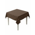 thumbnail image 1 of Dark Brown Rattan Table Cloth, Waterproof Tablecloth for Square Tables, Vintage Abstract Wicker Texture Reusable Washable Fabric Table Cover for Restaurant Kitchen Dining Tables 54"x54", 1 of 9
