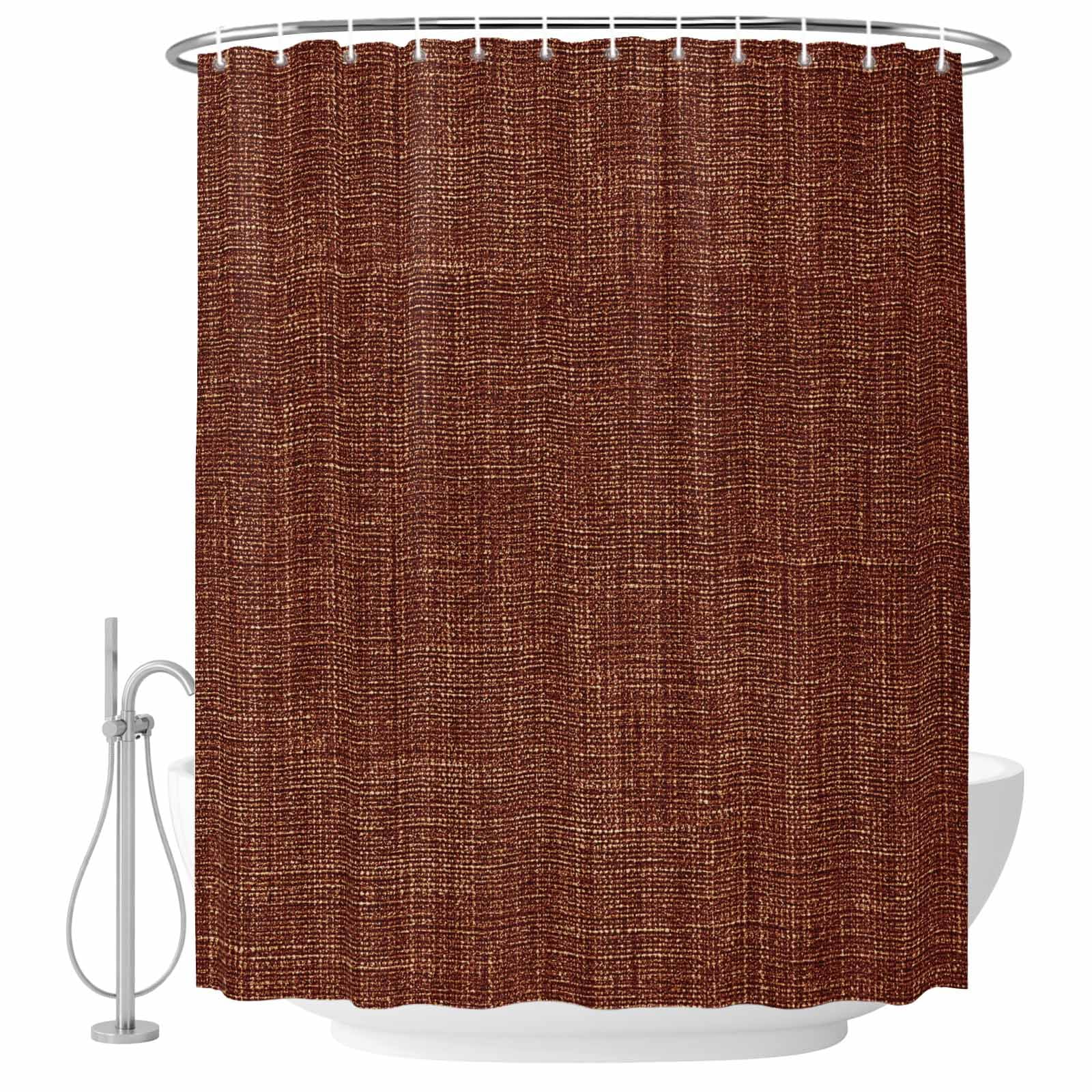 Dark Brown Shower Curtain