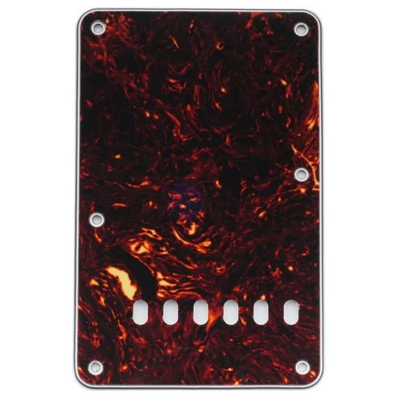 Dark Brown Tortoise 3Ply Back Plate Tremolo Cover USA/Mexico Fender Stratocaster