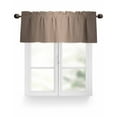 thumbnail image 1 of Dark Brown Valances for Windows Ombre Solid Color Gradient Modern Art Valance Rod Pocket Light Filtering Short Window Treatments Curtains for Kitchen Bathroom Living Room Bedroom, 42 x 12 Inch, 1 of 7