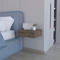 thumbnail image 1 of Dark Brown Wall-Mounted Floating Nightstand, 1 of 6