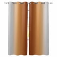 thumbnail image 1 of Dark Burnt Orange Grey Ombre Blackout Curtains for Bedroom Living Room Darkening Curtains 90 Inch Farmhouse Gradient Minimalist Black Out Window Curtain Privacy Window Treatment Drapes 52"x90"x2, 1 of 9