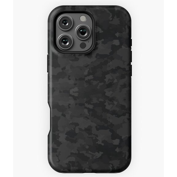 Dark Camo Military Camouflage Pattern Phone Case for iPhone 16 15 14 13 12 11 Pro Max