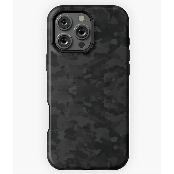 Dark Camo Military Camouflage Pattern Phone Case for iPhone 16 15 14 13 12 11 Pro Max