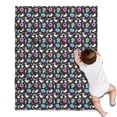 thumbnail image 1 of Dark Cartoon Unicorn Donut Ice Cream Pattern Blanket,Comfortable Soft Flannel Throw Blanket,All Season,Warm Lightweight Blankets for Sofa Bed Couch Living Room Chair,30"x40", 1 of 4