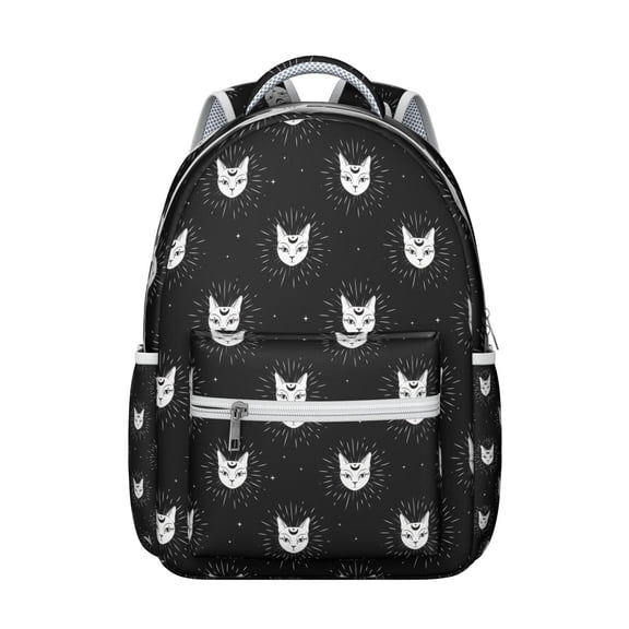 Dark Celestial Art Backpack Durable Waterproof Composite Oxford Cloth with Astral Star Pattern, Adjustable Straps, Breathable Padding for Travel and School Activities