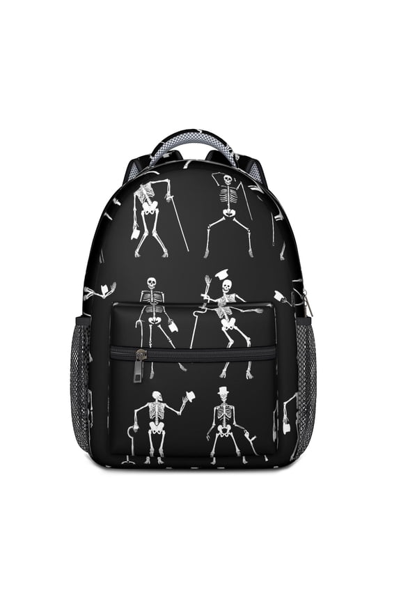 Dark Celestial Goth School Backpack – Gothic Moon & Star Pattern, Steampunk Style with Astral and Lunar Cosmic Artwork