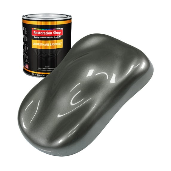 Dark Charcoal Metallic 1 Quart URETHANE BASECOAT Car Auto Body Paint