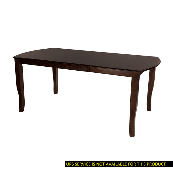 Dark Cherry Expandable Dining Table for 6, Mango Wood Veneer with Drop Leaf Extension, Traditional Brown Mix Finish