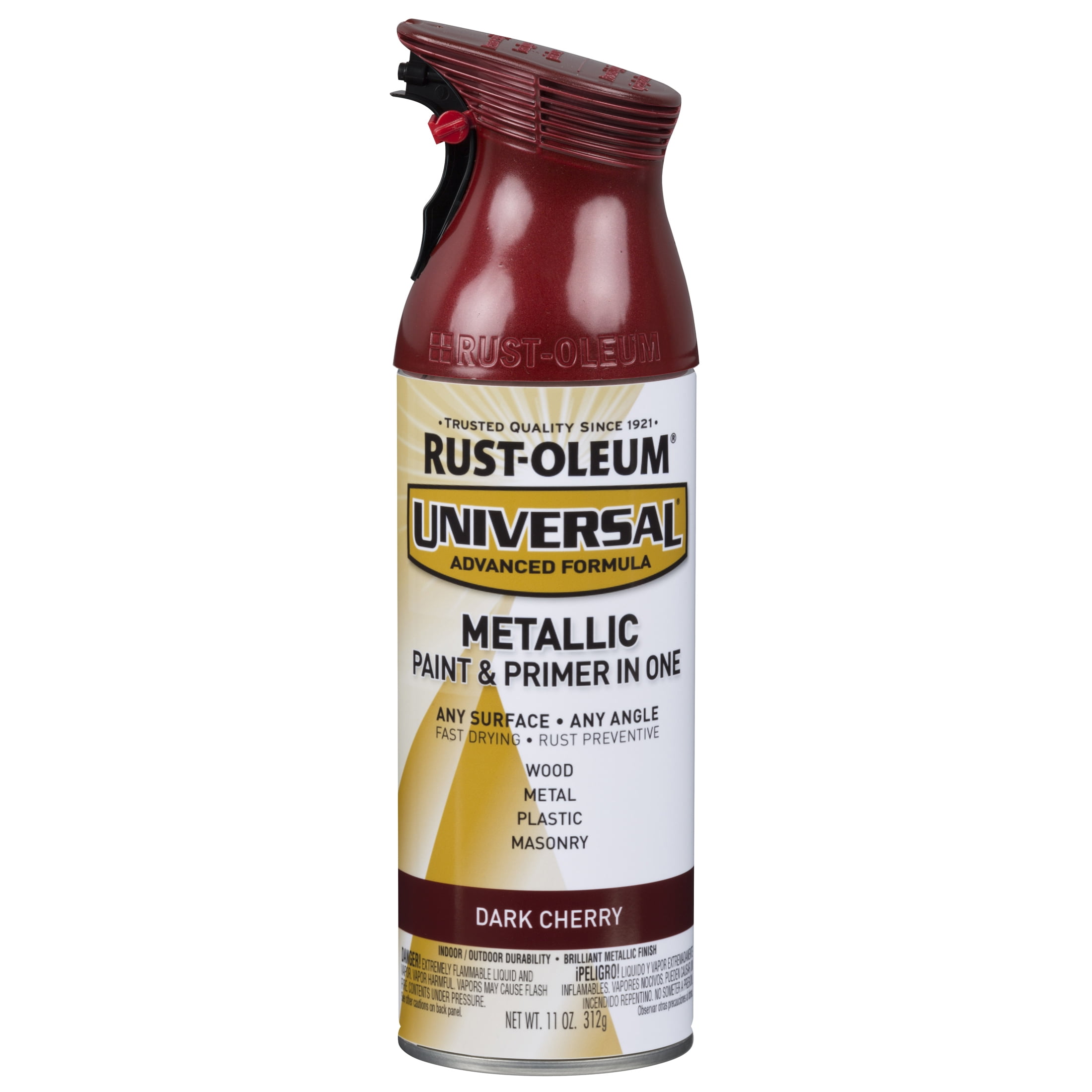 Dark Cherry Rust Oleum Universal All Surface Interior Exterior Metallic Spray Paint 331200 11 oz 6 Pack Walmart