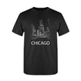 thumbnail image 1 of Dark Chicago Cityscape T-Shirt Men -Image by Shutterstock, Male Large, 1 of 4