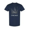 thumbnail image 1 of Dark Chicago Cityscape T-Shirt Men -Image by Shutterstock, Male Medium, 1 of 4