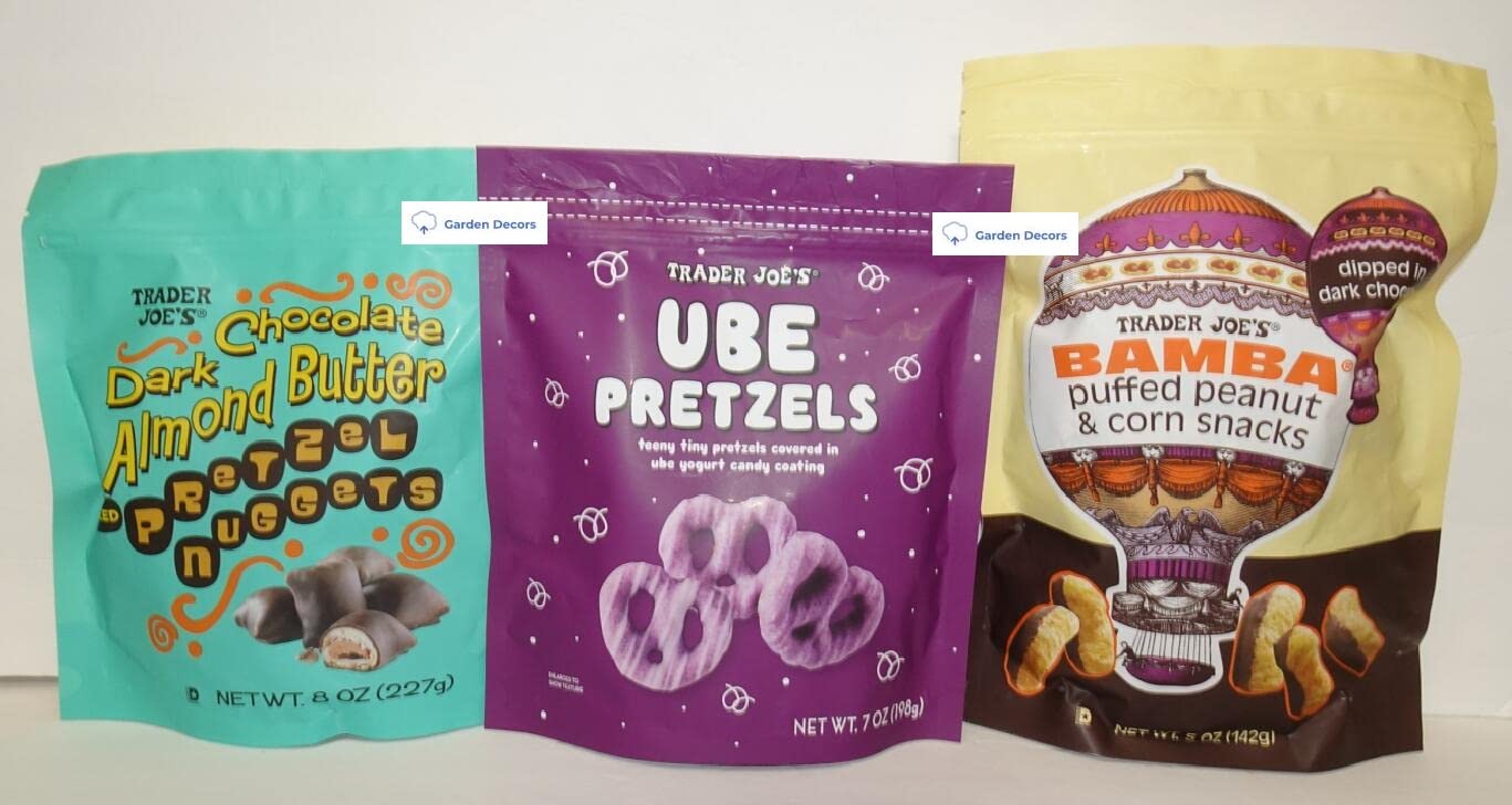 Dark Chocolate Almond Butter Filled Pretzel Nuggets, UBE Pretzels