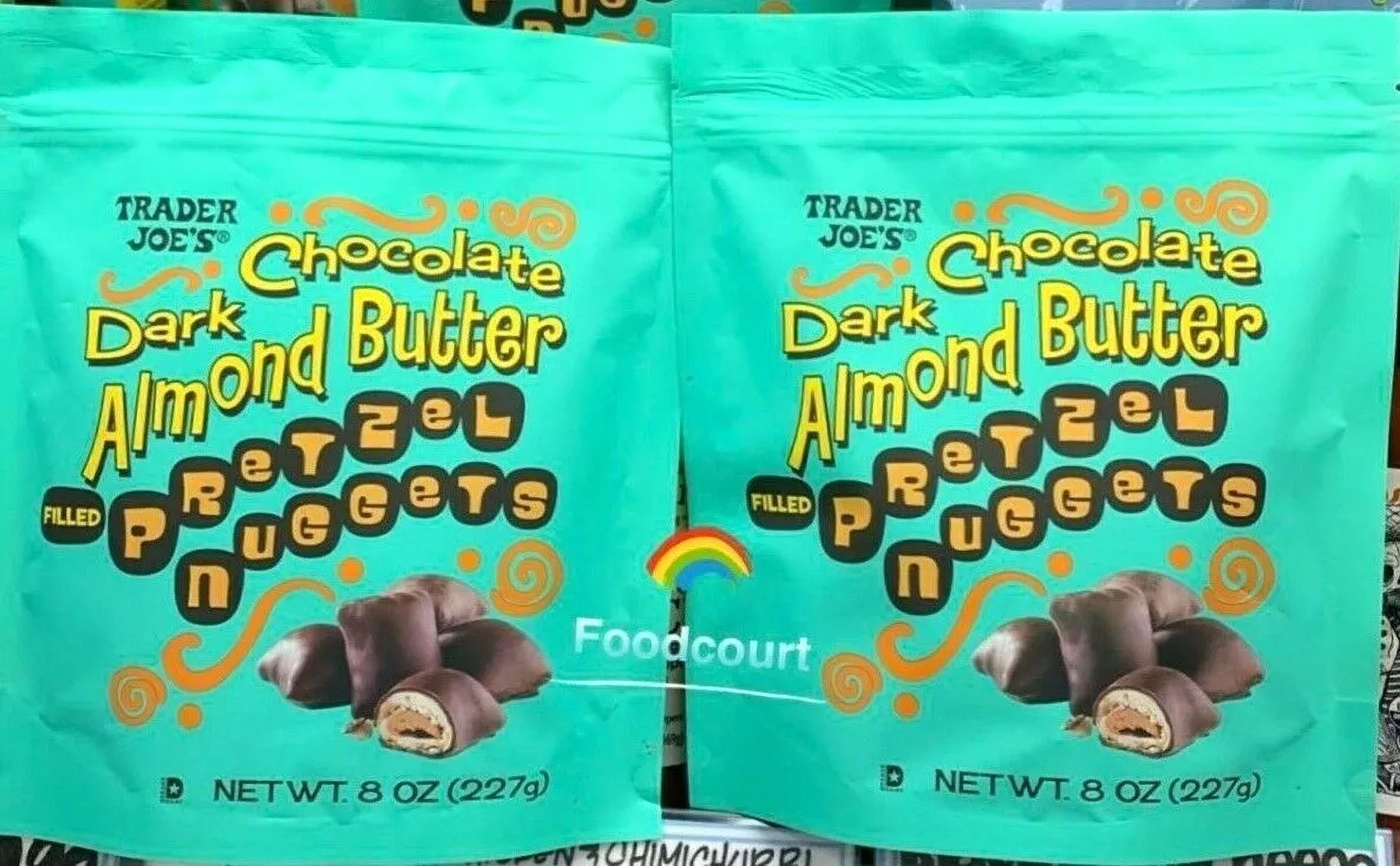 Dark Chocolate Almond Butter Pretzel Nuggets 8 oz Each Pack(2 Packs)
