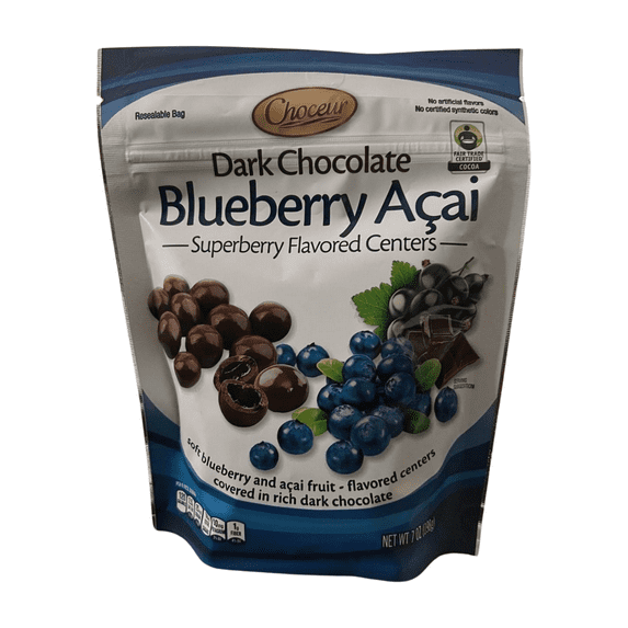 Dark Chocolate Blueberry Acai Super-berry Flavored Balls, 7 oz, No Artificial Flavors or Synthetic Colors
