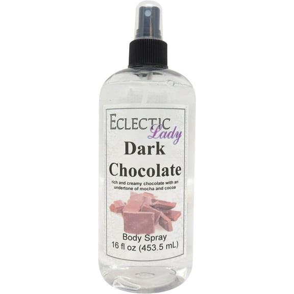 Dark Chocolate Body Spray, Eclectic Lady, Hydrating Mist, Unisex, 16 oz