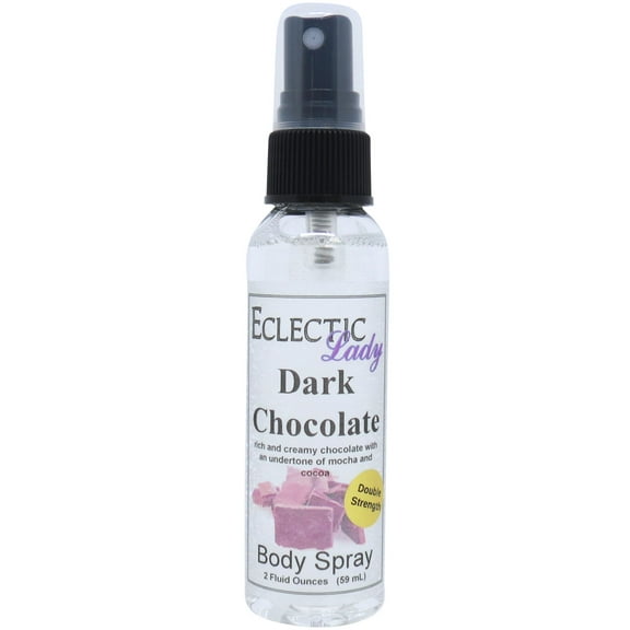 Dark Chocolate Body Spray, Eclectic Lady, Hydrating Mist, Unisex (Double Strength), 2 oz