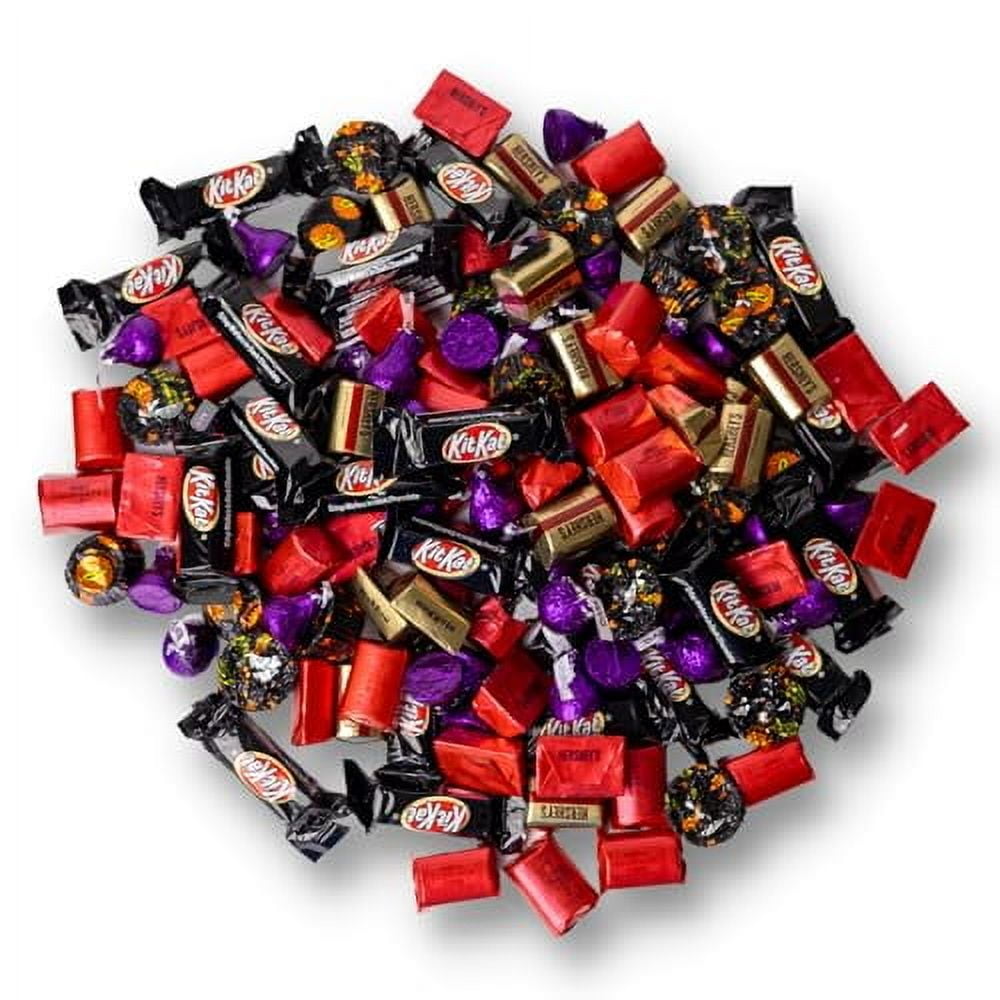 Dark Chocolate Candy Variety - 2 lbs - Hershey Kisses Dark, Dark Chocolate - Bulk Dark Chocolate - Individually Wrapped Chocolate