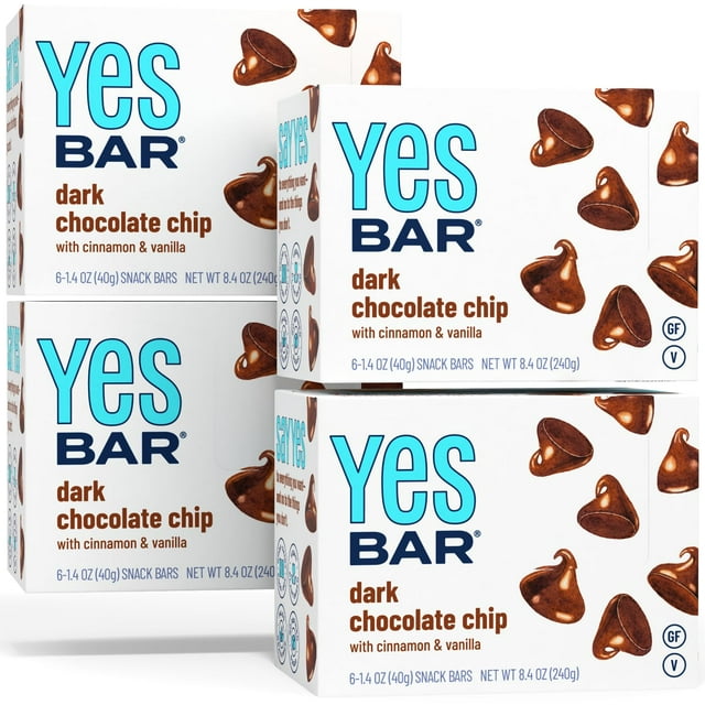 Dark Chocolate Chip Plant Based Protein, Decadent Snack Bar Vegan