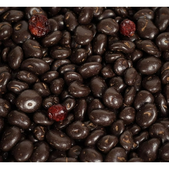 Dark Chocolate Covered Cranberries by Its Delish, 2 lbs Bulk Bag Gourmet Dark Chocolate Cranberries, Healthy Snacks Chocolate Fruit, USA Made, Vegan, Kosher