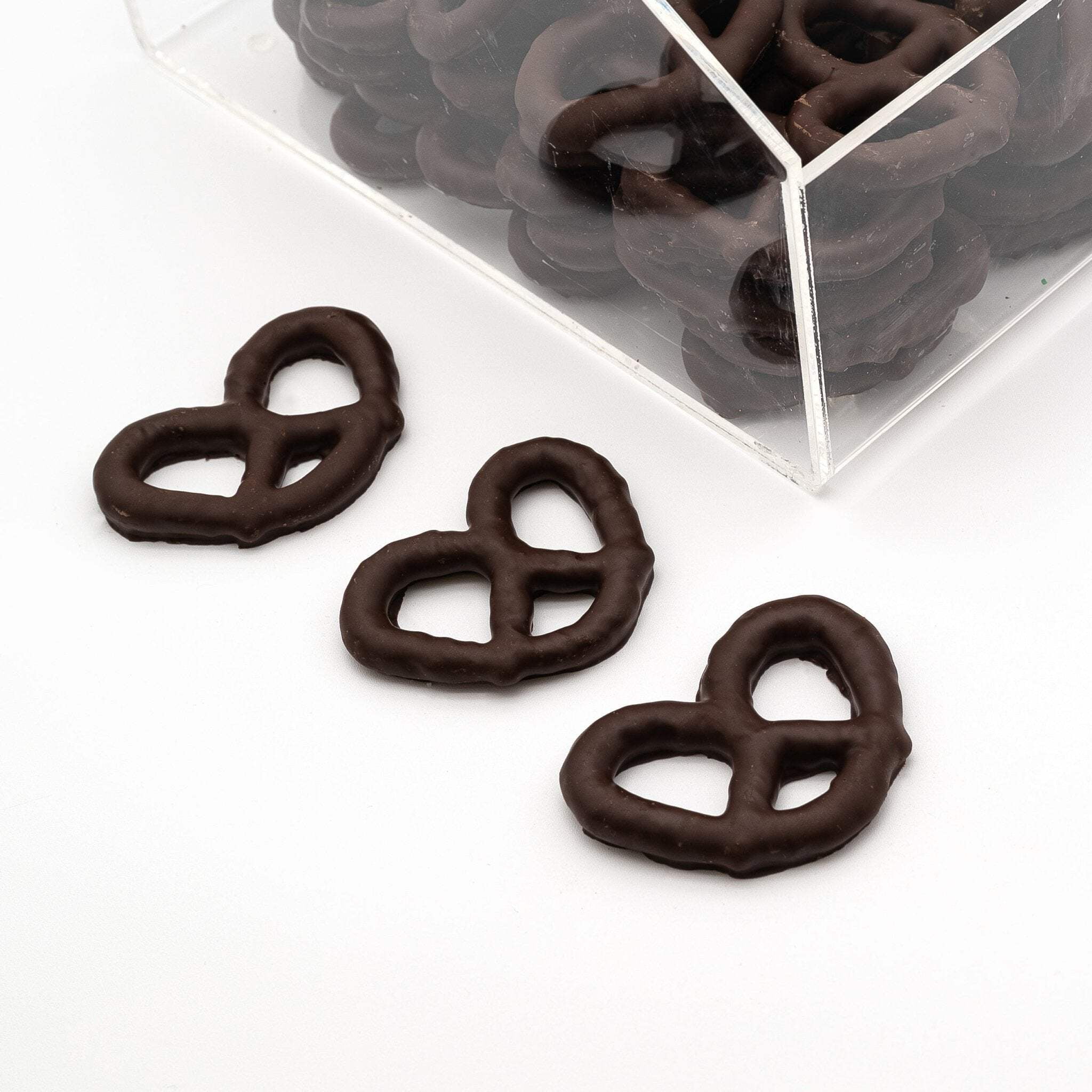Dark Chocolate Covered Jumbo Pretzels  Sweet & Salty Gourmet Snack  Oversized Pretzels Dipped in Premium Dark Chocolate  Perfect Party Treat 1 lb Pack