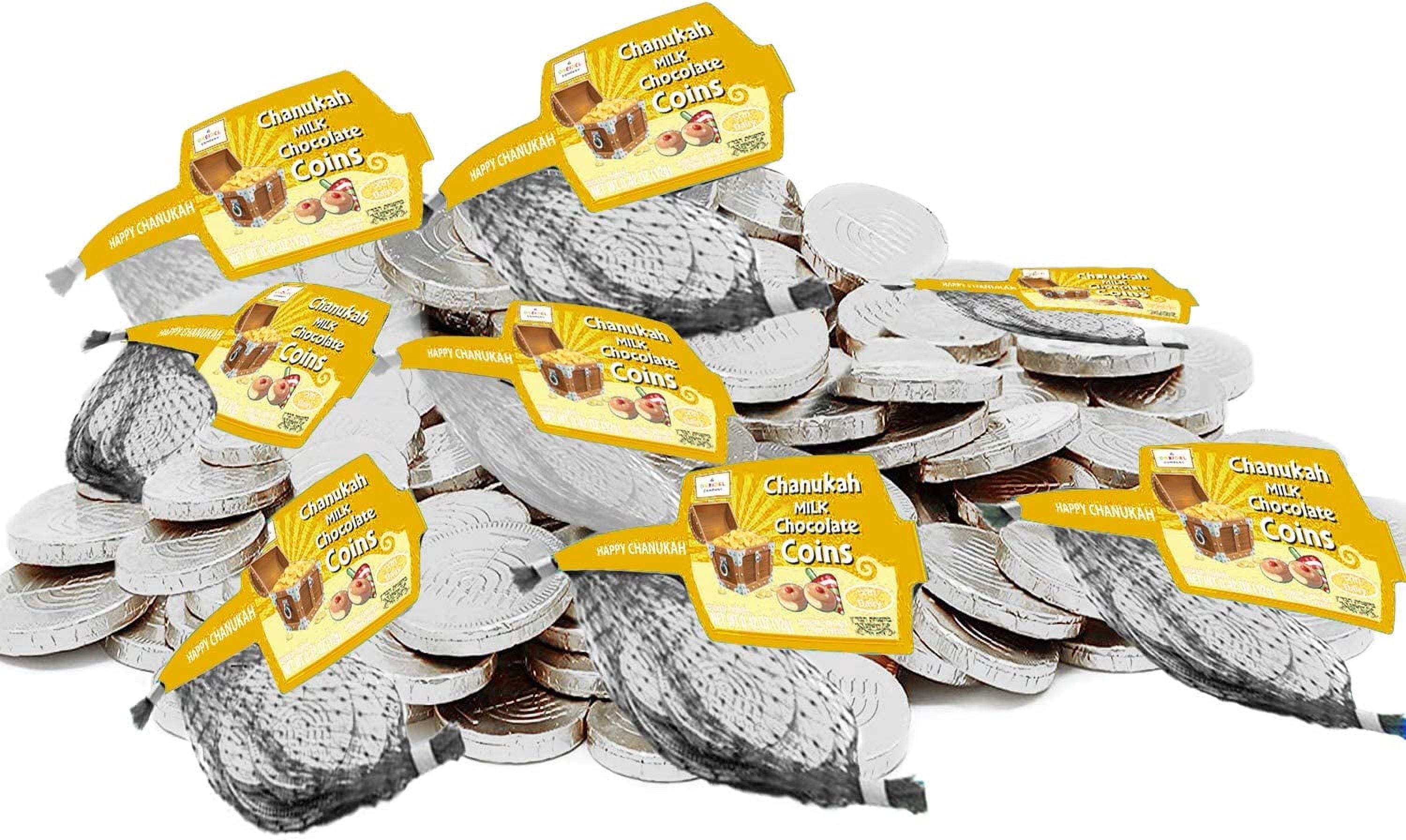 Hanukkah Gelt Dark Chocolate Coins Individually Wrapped, Kosher Parve ...